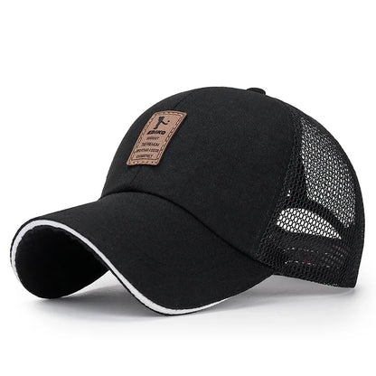 Baseball Cap Mens Mesh Sun Hat Outdoor Sports Golf Sunshade Caps Four Seasons Adjustable Hip-Hop Hats for Men Baseball Cap