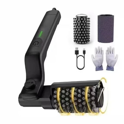 TINSOL Electric barbecue grill cleaning brush, wireless, rechargeable, rotatable, adjustable, for cleaning stubborn grease