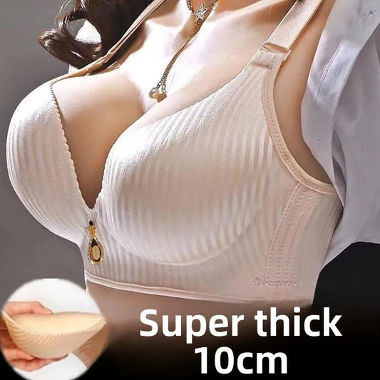 10CM Push Up Bra - Wireless Seamless Bra for Small Chests with Side Support