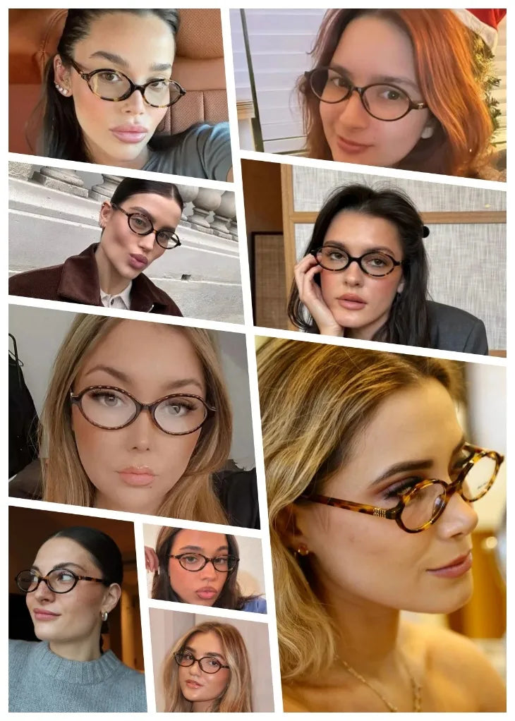 Oval Reading Glasses - Classic Oval Frames With Photochromic Lenses For Women Small Frames