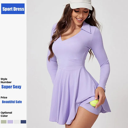 Women's Sports Dress – Golf & Tennis Dress with Built-In Shorts