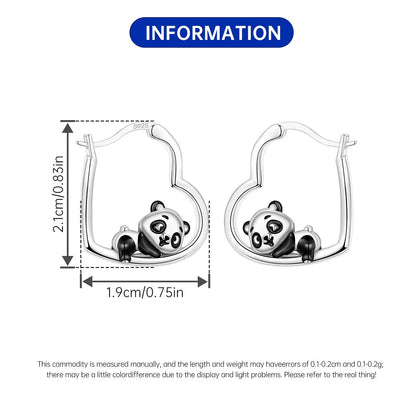 PANPOKI Original 925 Sterling Silver Blue Green Chameleon Earrings Women Hoop Earring Anniversary Jewelry Trendy Gifts