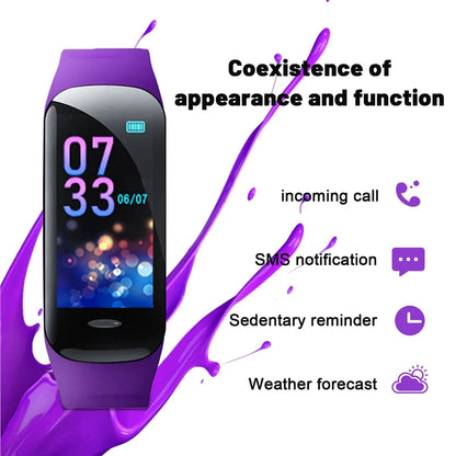 Lenovo Smart Bracelet C1 Plus Bluetooth Fitness Tracker Sports Step Counting Heart Rate Blood Pressure Monitor Waterproof Unisex