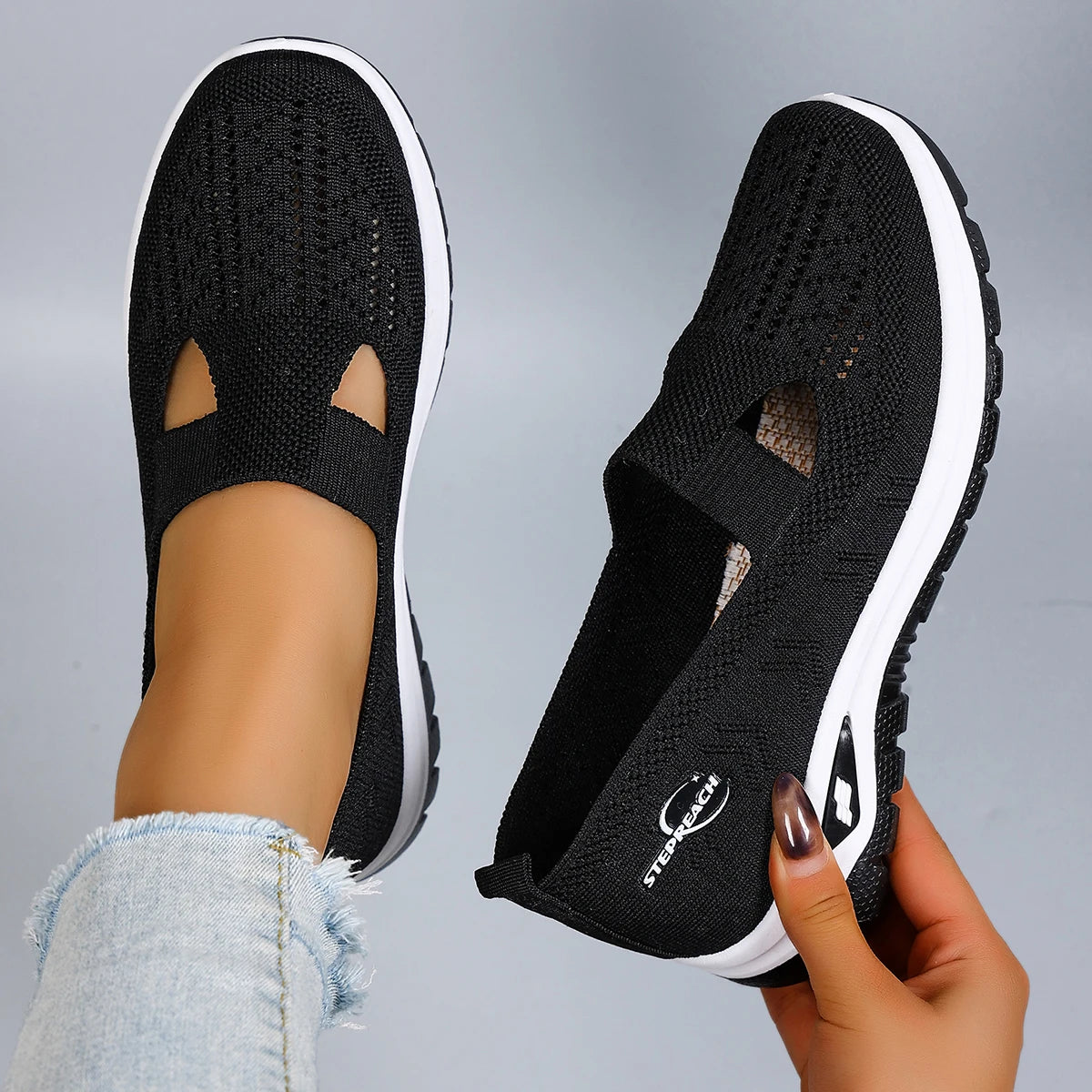 Women's summer breathable mesh flat shoes women's shoes casual sneakers shoes, clearance free shipping