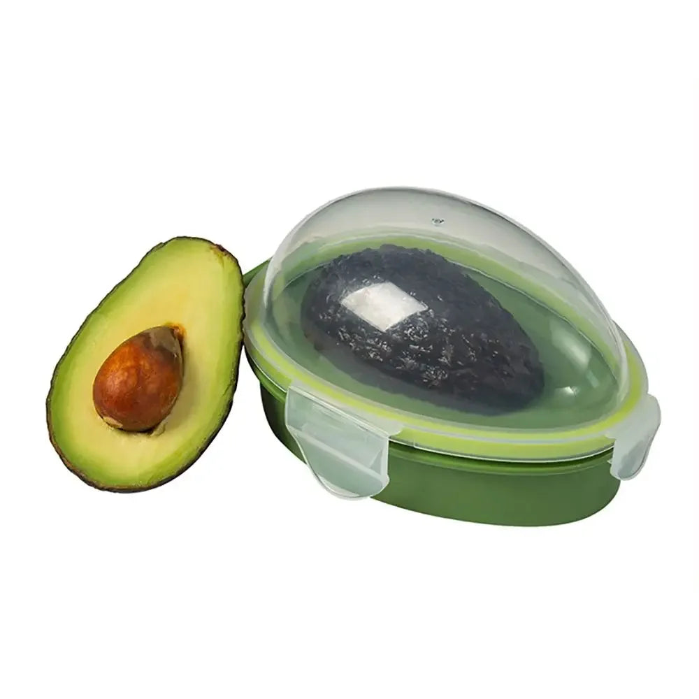 Avocado Storage Container - Snap On Lid Fruit Storage Box | Kitchen Food Crisper Keeper