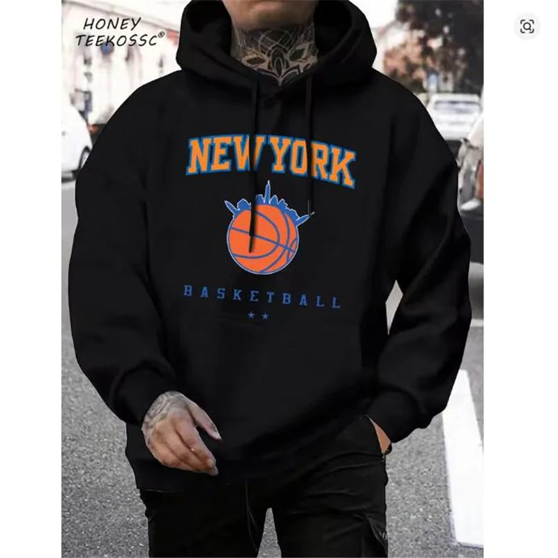 Brooklyn Est 1998 New York Printing Men Hoodies Harajuku Crewneck Hoodie Fashion Oversize Hoody Autumn Comfortable Tracksuit