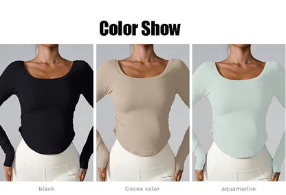 Women Yoga Shirts - Plus Size Sportswear Top | Breathable Quick Dry Fitness Workout Shirt