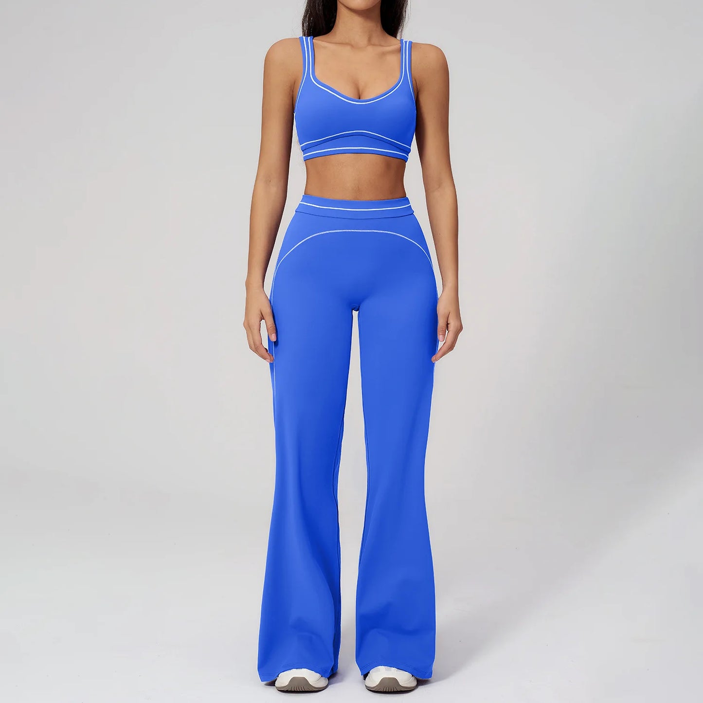 Fitness Suit 2PCS Yoga Set Women's Tracksuit Sports Outfits Gym Running Push Up Sportswear Legging Athletic Wear Workout Clothes