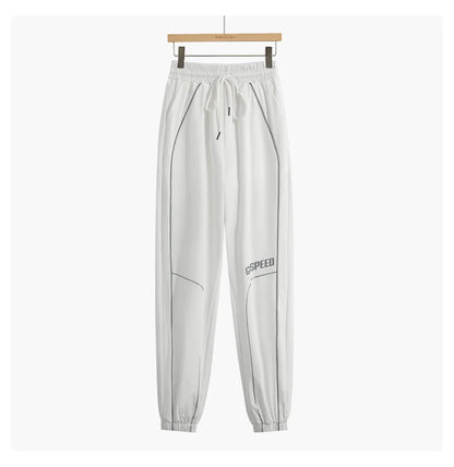 DRUR Womens Running Pants Loose Lightweight High Waist Summer Sports Trousers Gym Workout Joggers Yoga Sweatpants Fitness Wear