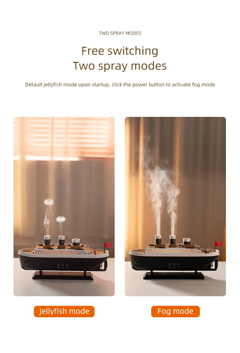 Ultrasonic Jellyfish Humidifier  Aroma Diffuser with Remote Control and Colorful Lighting
