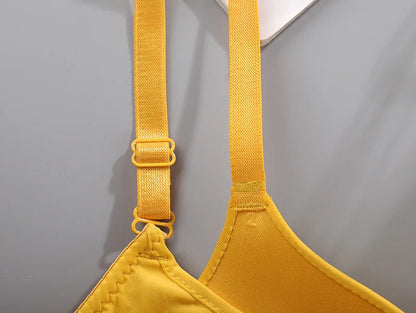 Seamless Push Up Bra - Wire Free, Breathable Women's Bra With Adjustable Straps