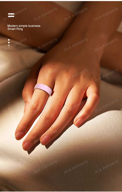 Smart Ring Couple Space Interaction Health and Sleep Monitor Multi Sport Mode Gesture Control 5ATM Waterproof with Charging Case