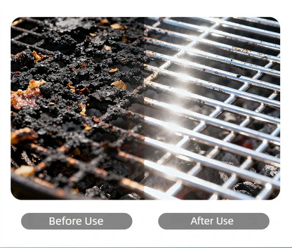TINSOL Electric barbecue grill cleaning brush, wireless, rechargeable, rotatable, adjustable, for cleaning stubborn grease