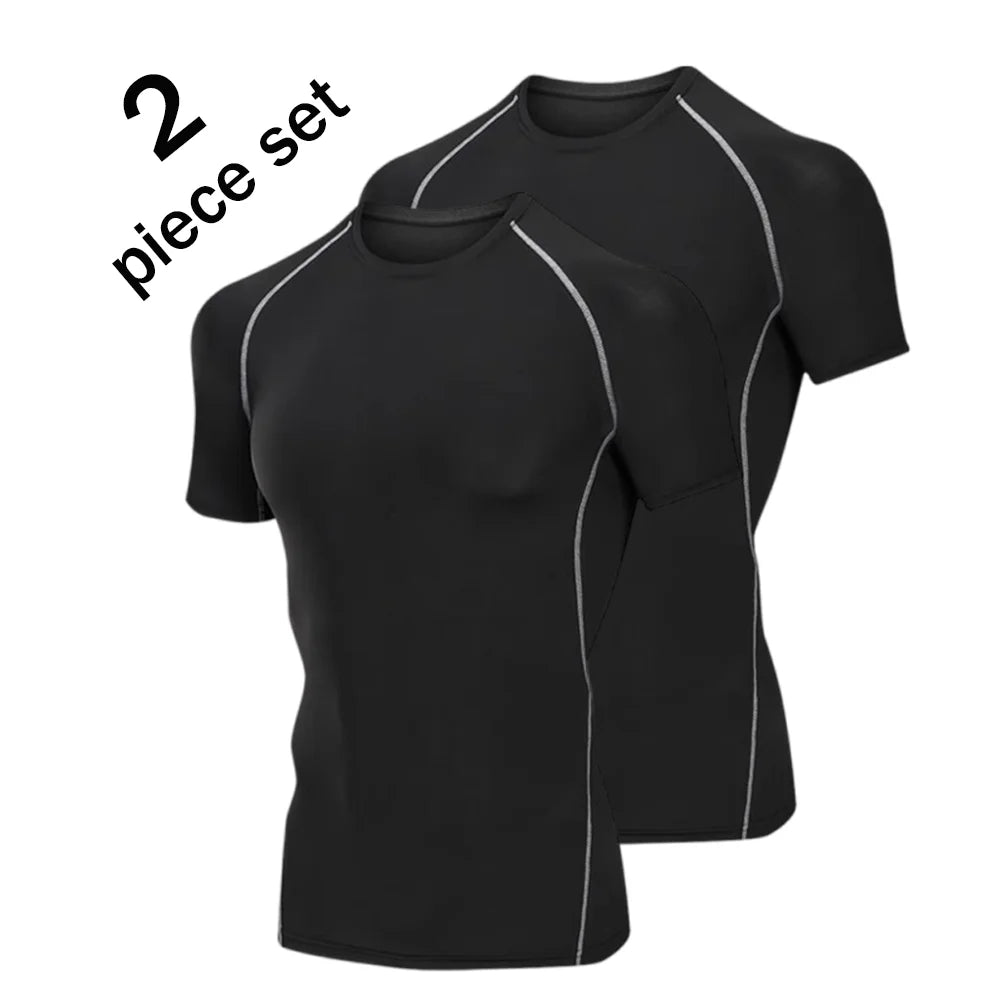 Men Compression Shirt - Quick Dry Sport T Shirt | Short Sleeve Fitness Tee