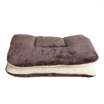 Flannel Pet Pad Dog Bed Thickened Sleeping Pad Dog Blanket Suitable for Chihuahua Labrador Puppy Kitten Small Large Dog Pet Rug