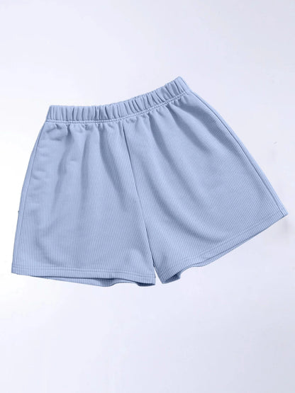 Solid Colour Women's Shorts Yoga Fitness Outer Women's High Stretch Breathable Casual Pants