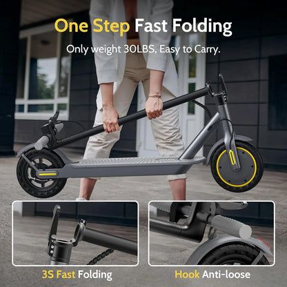 NAVIC T5 Electric Scooter 350W 19MPH APP Smart Control Scooter 8.5inch Solid tire Folding E-Scooter 22Miles Max Range for Adult