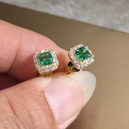 Bright Cubic Zirconia Stud Earrings – Versatile Wedding Studs