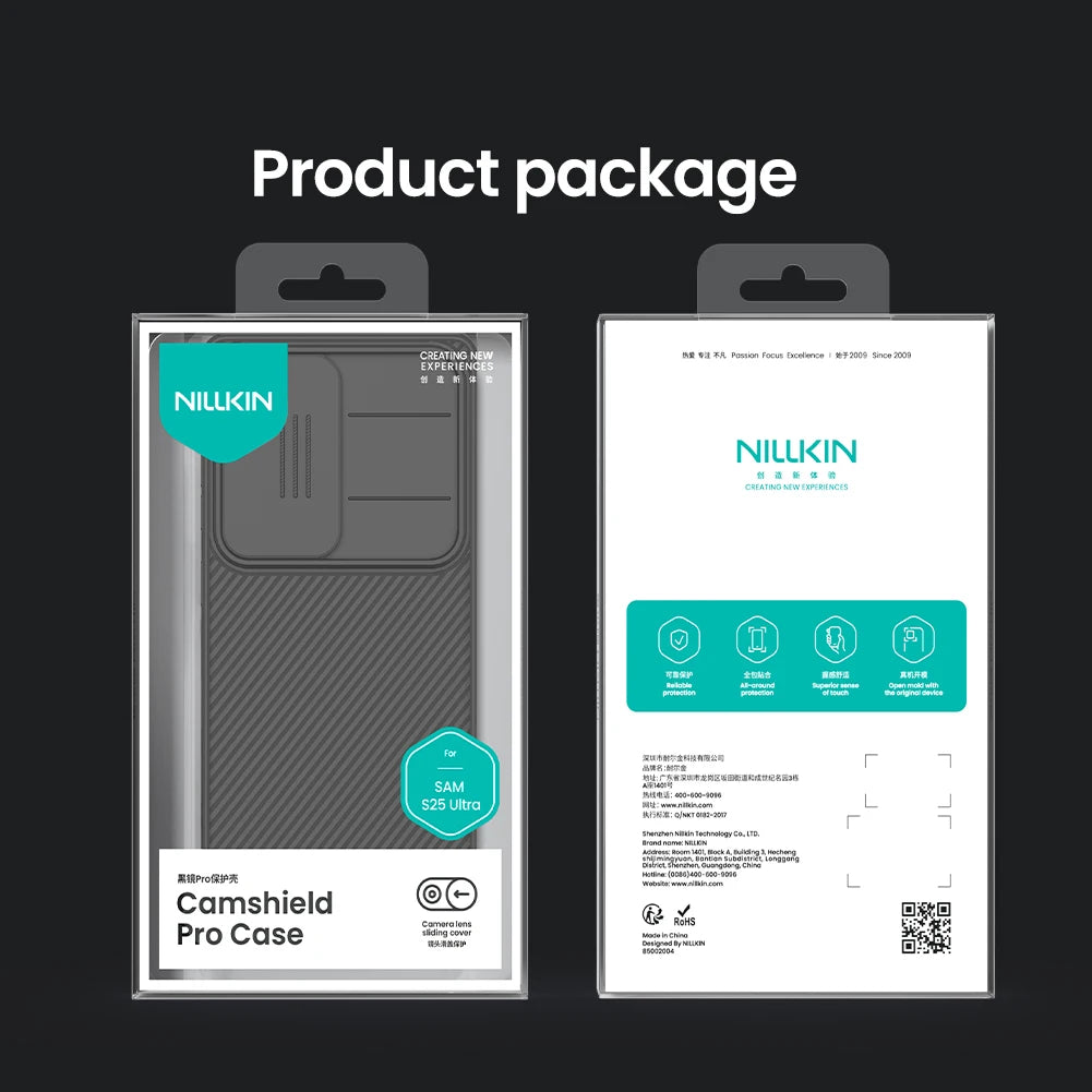 Nillkin for Samsung Galaxy S26 Ultra S26+ S26 Plus S25 Ultra S24 Ultra CamShield Pro Case with Slide Camera Cover Protector