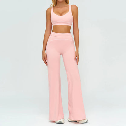 Fitness Suit 2PCS Yoga Set Women's Tracksuit Sports Outfits Gym Running Push Up Sportswear Legging Athletic Wear Workout Clothes