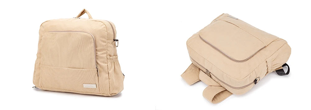 Soboba Large Capacity Diaper Backpack for Mom with Soft Corduroy Fabric and Convenient Design