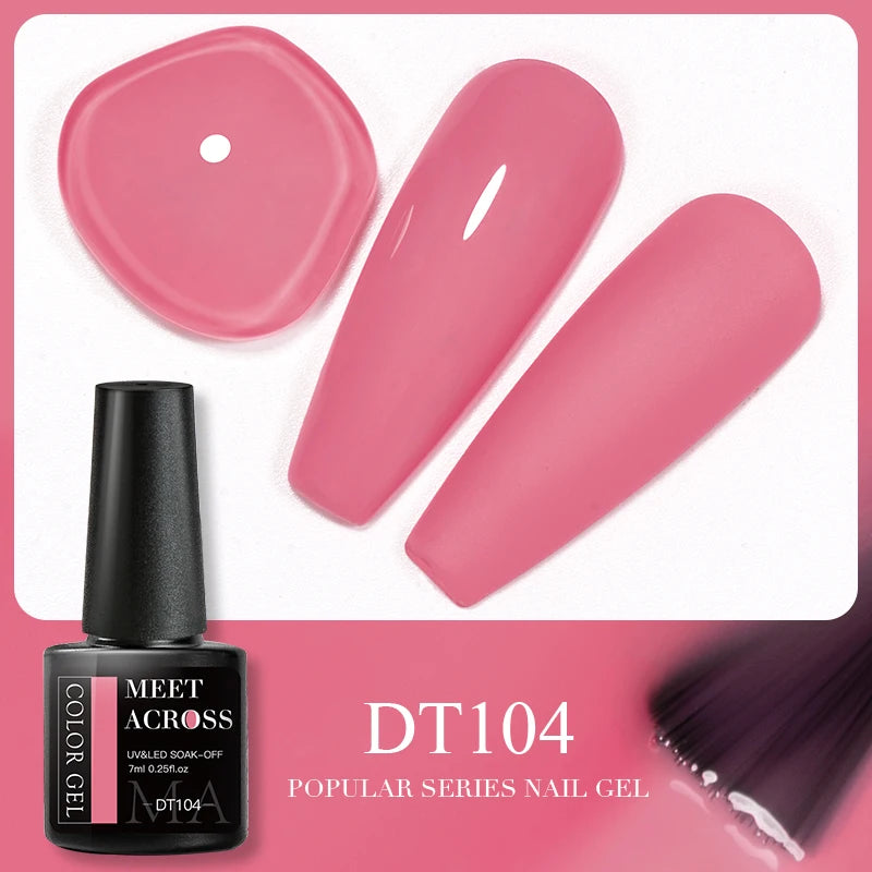 Pink Dried Flower Gel Nail Polish - Natural Flower Fairy Art Soak Off UVLED Varnish
