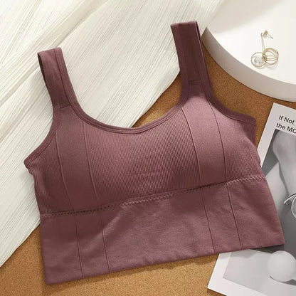 1pcs Women Breathable Sports Bra Female Fitness Top Seamless Yoga Bra Shockproof Crop Top Push Up Sport Bra Lady Gym Workout Top