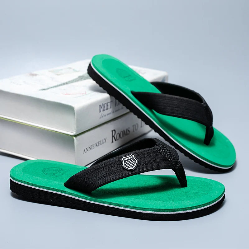 Hot Sale Men's Flip-flops Outdoor Casual Beach Slippers Soft Light Non-Slip Shoes Summer Slippers Men Shower 2024 Zapatos Hombre