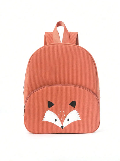 Cute Cartoon Bear Corduroy Backpack - Kids Kindergarten School Bag - ZOOMNSTORE