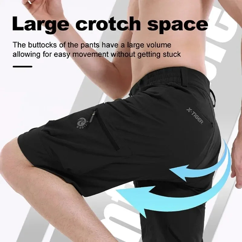Mountain Bike Shorts – Breathable Multi-Pocket Cycling Shorts with Elastic Waistband