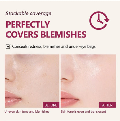 Sunscreen Cushion Foundation Fit Cushion Foundation Full Coverage Waterproof Long-lasting Concealer Long-lasting Korean Makeup