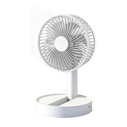 2026 New USB Foldable Fan with 4 Speeds ＆ Timing,Battery Operated Mini Fan for Bedroom, Indoor or Outdoor,Table Fan