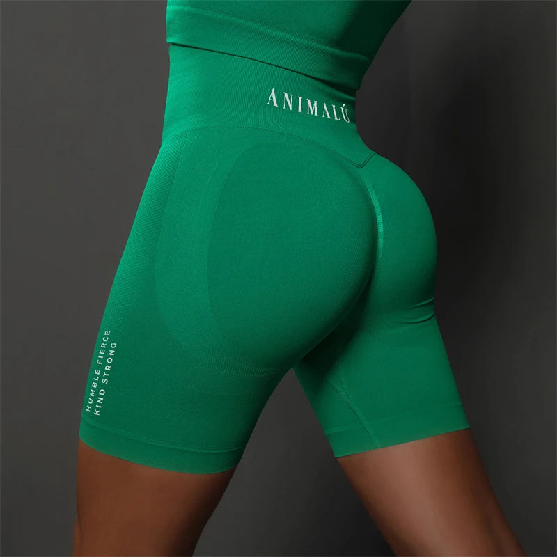 2025 ANIMALU Women Seamless Shorts for Women Push Up Booty Workout Leggings Fitness Sports Short Gym Clothing Yoga Shorts