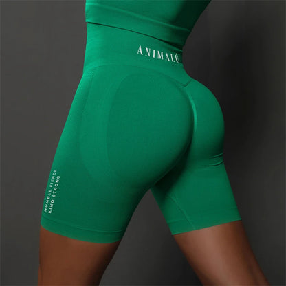 2025 ANIMALU Women Seamless Shorts for Women Push Up Booty Workout Leggings Fitness Sports Short Gym Clothing Yoga Shorts
