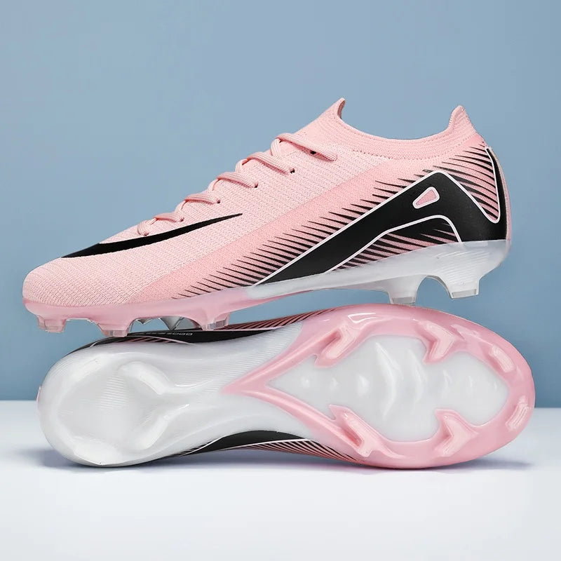 Men Football Boots - Outdoor Soccer Cleats with Long Spikes | Breathable Training Shoes
