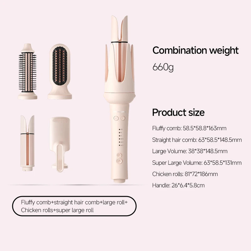 Automatic Hair Curler - 32mm Ceramic Hair Roller With Timer & Anti-Scald Design