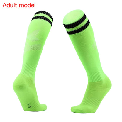 Adult Football Socks Hit Color Wear-resistant Children Kids Sport Long Socks Over Knee High Baseball Hockey Socks