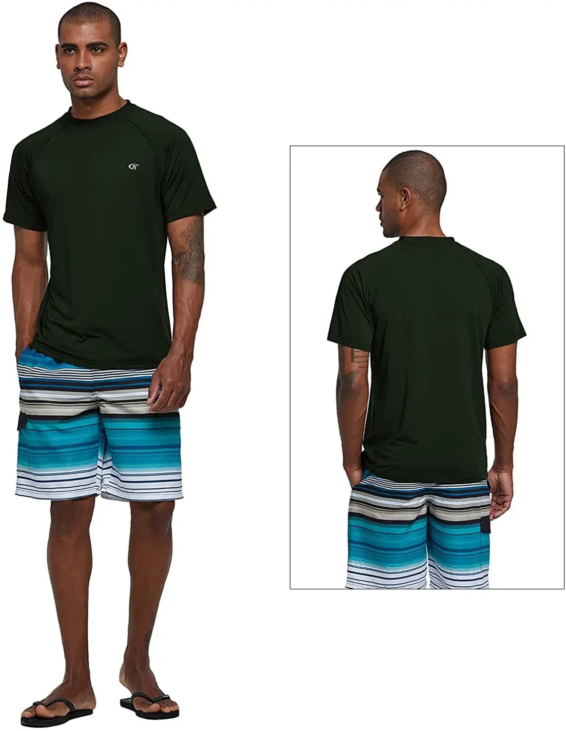 Men's UPF 50+ Beach T-Shirt – Quick-Dry Surf & Swim Top