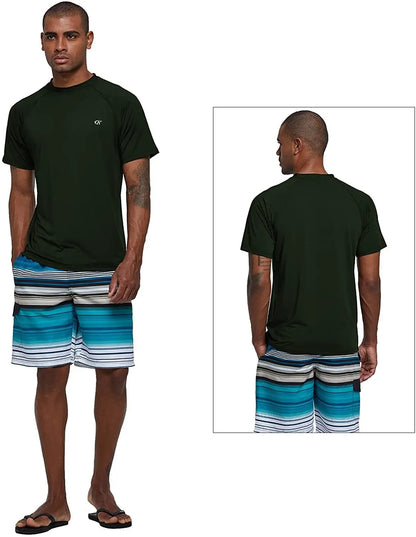 Men's UPF 50+ Beach T-Shirt – Quick-Dry Surf & Swim Top
