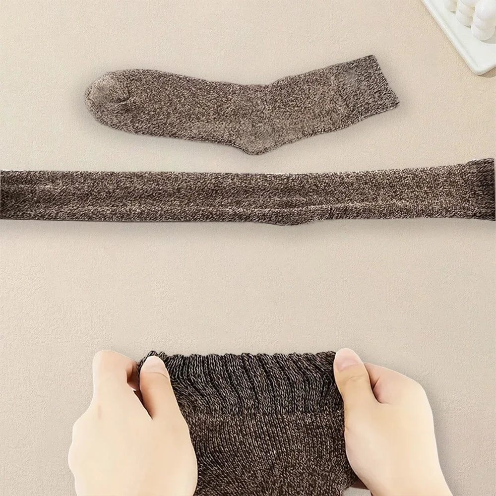 Mens Solid Color Winter Socks - Soft Comfortable Lightweight Casual Socks 3515 Pairs - ZOOMNSTORE