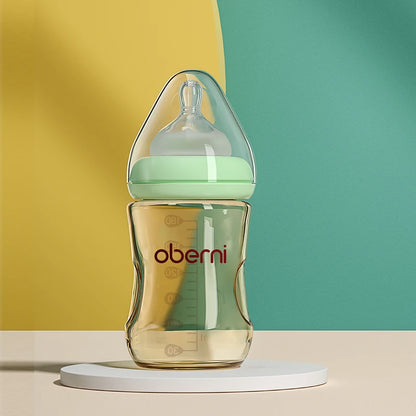 Oberni 150ml+180ml PPSU Imitated Breast Baby Milk Bottle set Anti bloating 0-6 Newborn Baby Bottle With Resistant to Falling