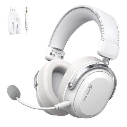 ATTACK SHARK L30 Pro Wireless Gaming Headset with 2.4Ghz/BT/Wired, Long Battery Life with Detachable Microphone 7.1 Surround Sou