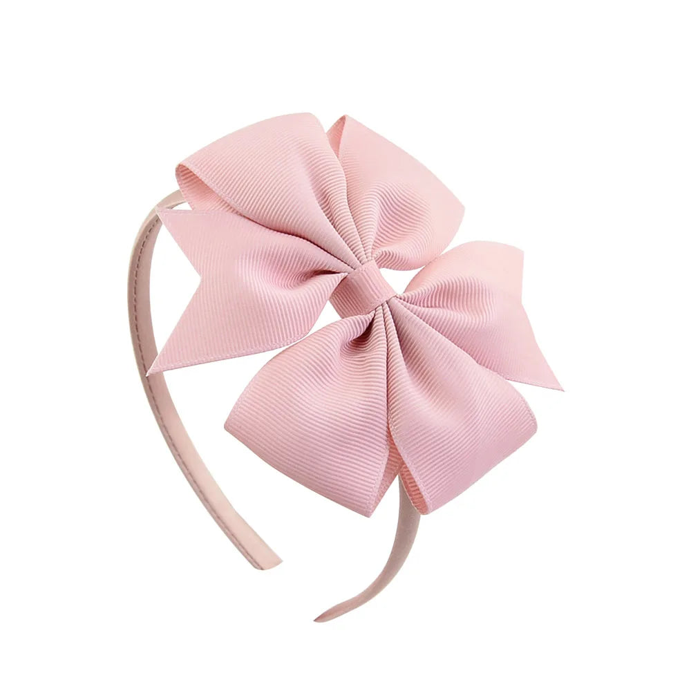 Handmade Hair Bows for Baby Girls - Cute Solid Headbands in 20 Colors