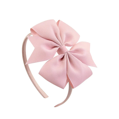 Handmade Hair Bows for Baby Girls - Cute Solid Headbands in 20 Colors