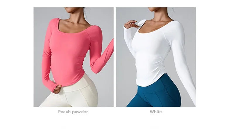 Women Yoga Shirts - Plus Size Sportswear Top | Breathable Quick Dry Fitness Workout Shirt