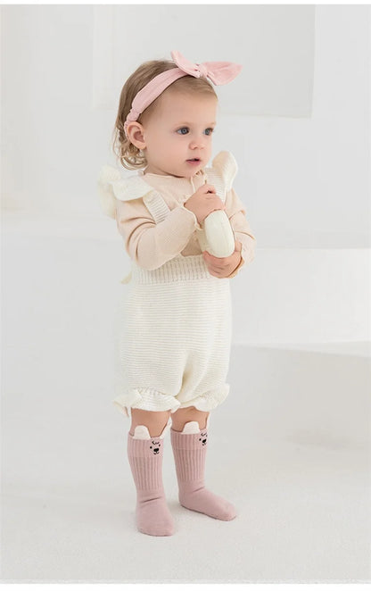 Cute Kids Socks For Girls Boys Soft Cotton Baby Toddler Boy Girl Sock Cartoon Children's Short Socks Autumn Winter 0-8Years New