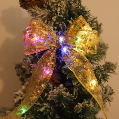 Christmas Fairy Light Ribbon - DIY Tree Ornaments for Home Decor - ZOOMNSTORE