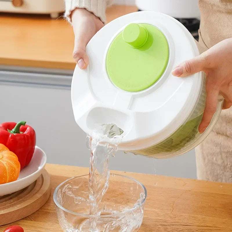 Salad Spinner - Leafy Greens Washer  Dryer Tool - ZOOMNSTORE