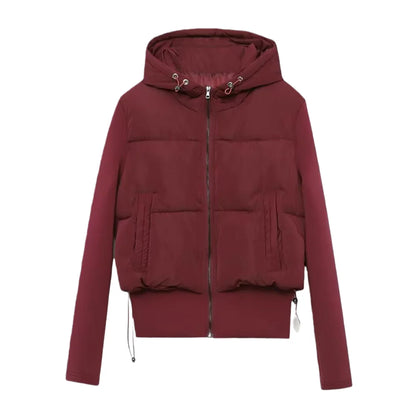 Women's Cotton Coat - Slim Fit Hooded Casual Jacket | Autumn Winter Outerwear
