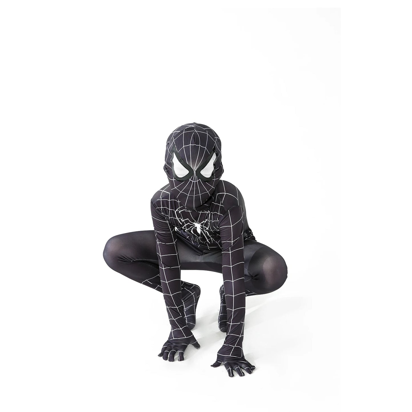 Superhero Spiderman Costume Set - Iron Miles Venom Bodysuit for Halloween  Christmas Cosplay